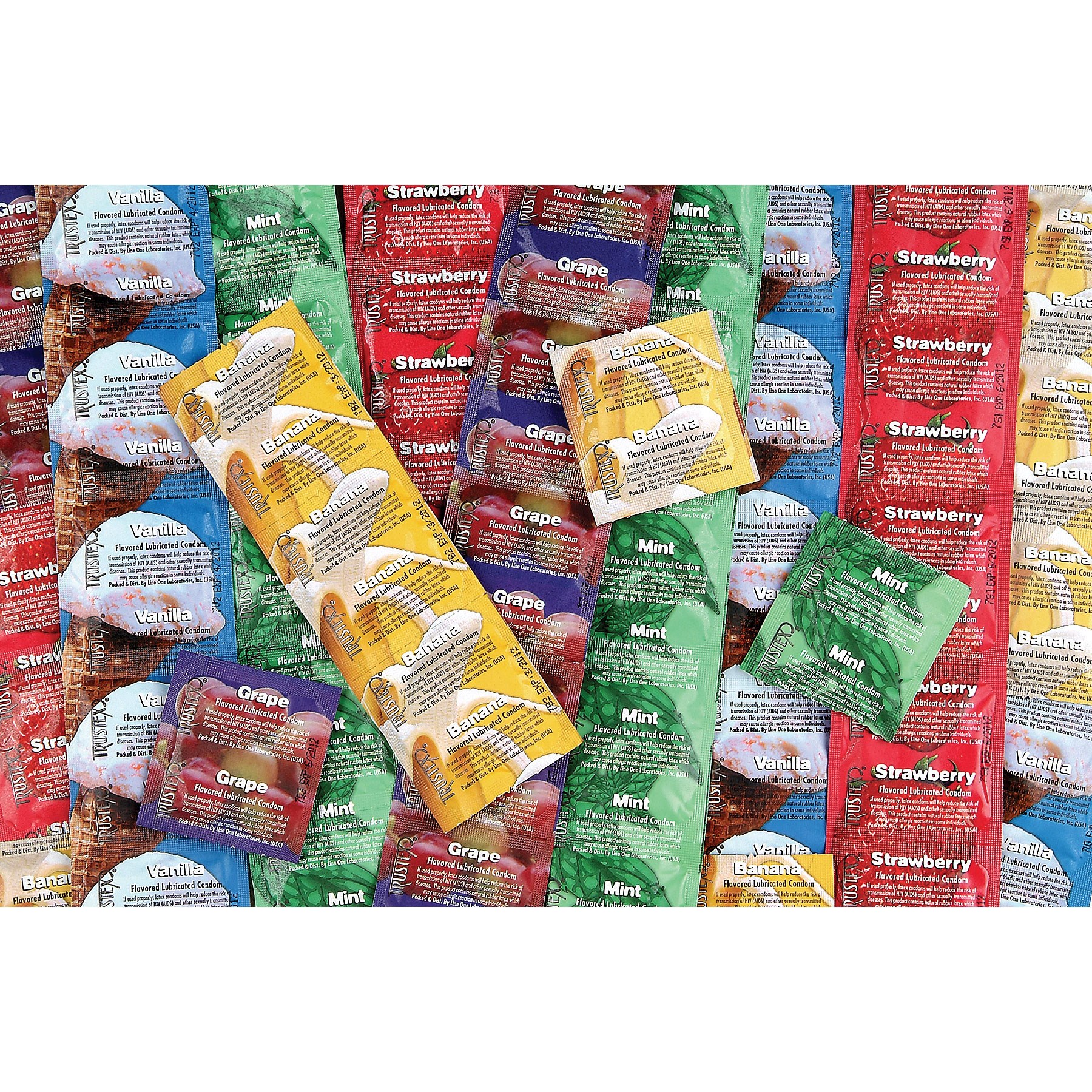 Flavored Condom Sampler 50-pack