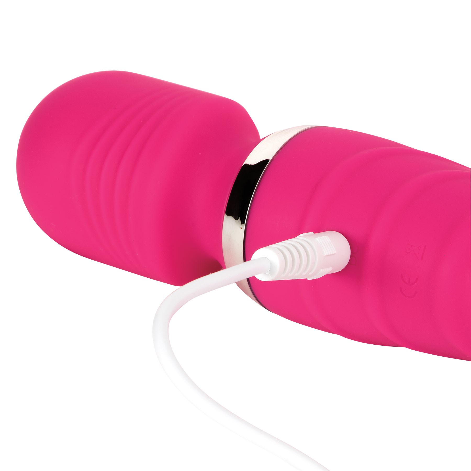 INMI Ultra Thrust-Her Wand Massager showing where plug inserts