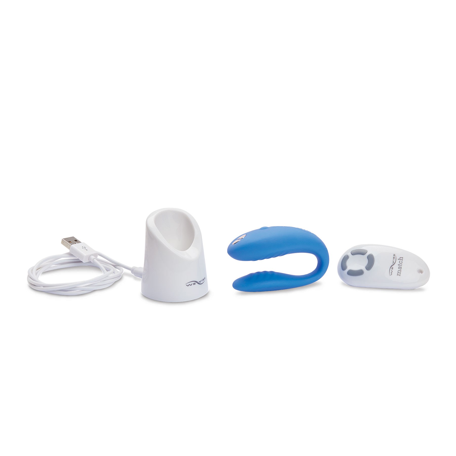 We-Vibe Match Couples Massager all components