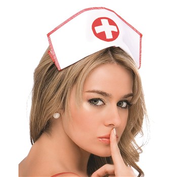 Naughty Nurse close up of hat