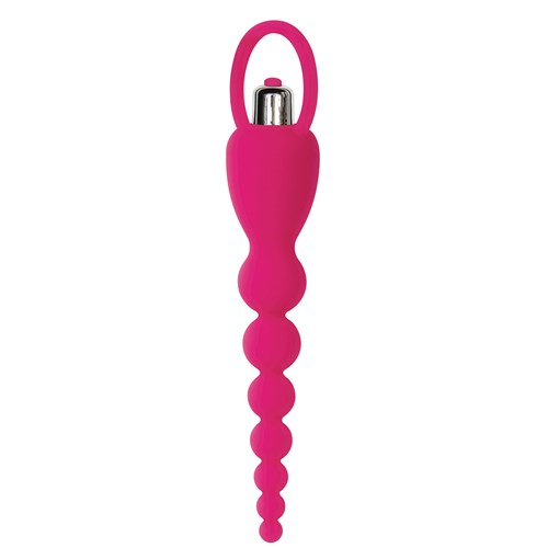 Adam & Eve Booty Bliss Vibrating Beads showing bullet end