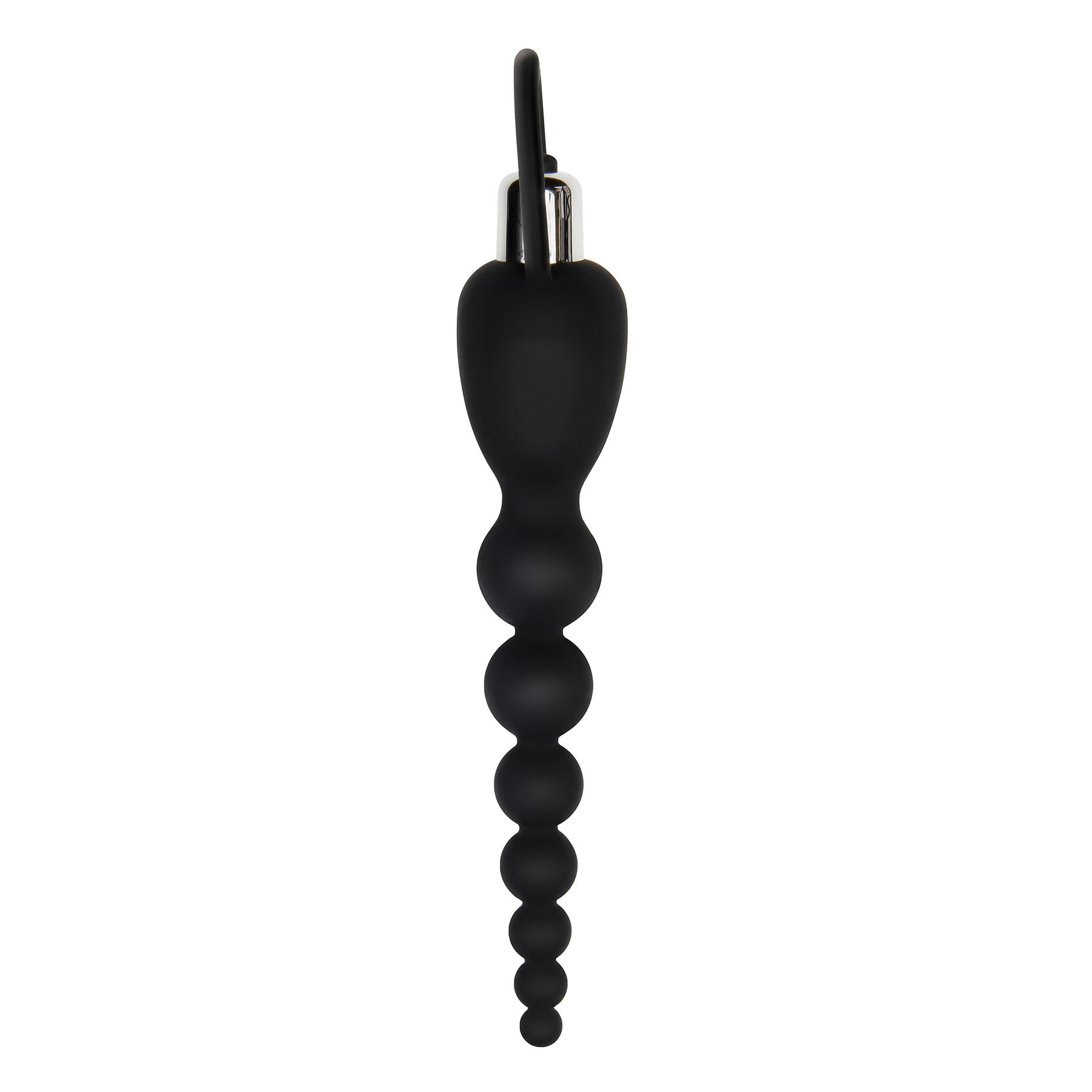 Adam & Eve Vibrating Silicone Anal Beads side angle