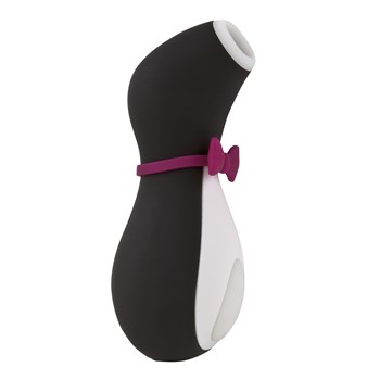 Satisfyer Pro Penguin Next Generation side view with bow tie on