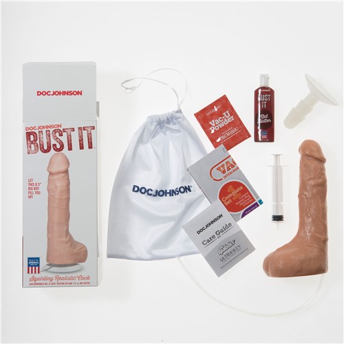 Bust It Squirting Dildo all components