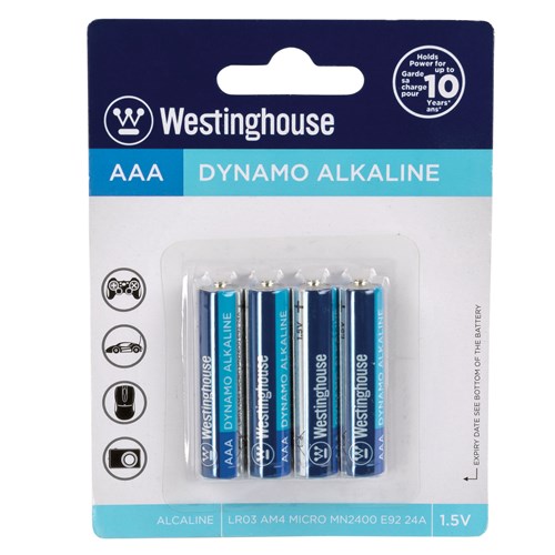 AAA Batteries 4-Pack in packaging