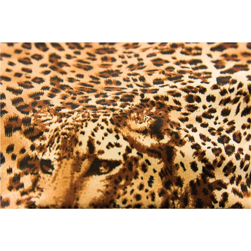 Brown Leopard Shorts material