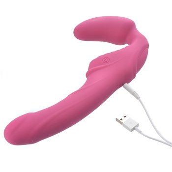 Eve's Vibrating Strapless Strap-On with charger