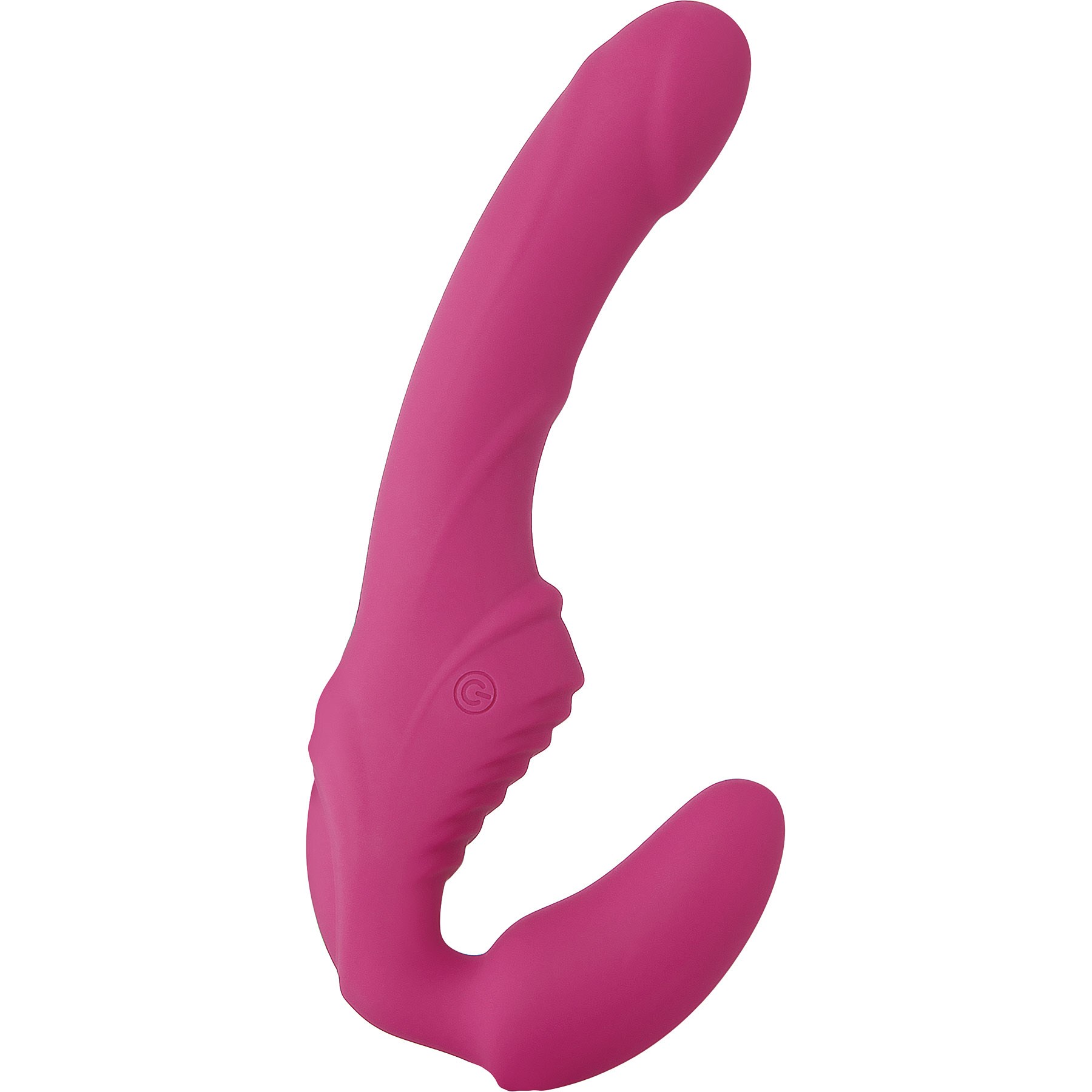 Eve's Vibrating Strapless Strap-On angle