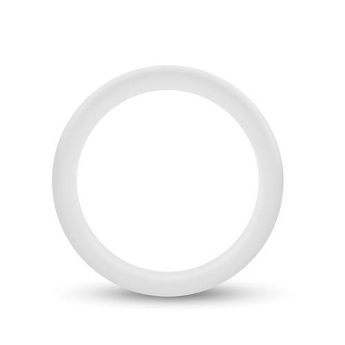 Performance Silicone Glo Cock Ring white