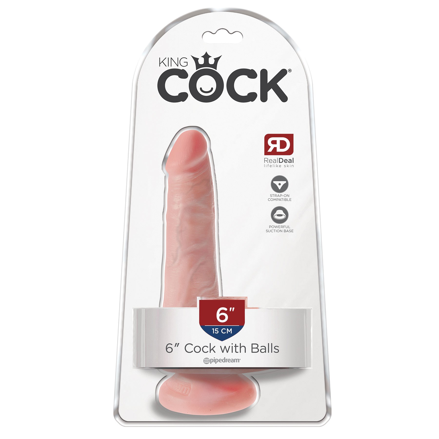 Kingcock 6-Inch Dildo With Balls package