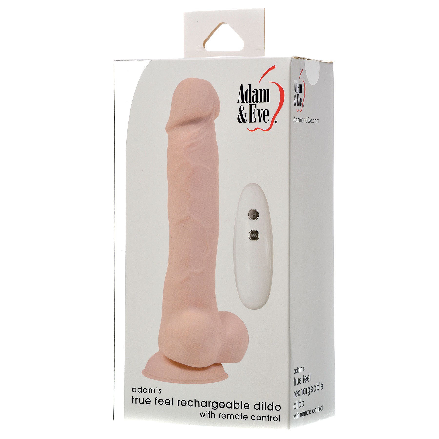 Adam's True Feel Rechargeable Dildo With Remote Control Package Shot