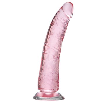 Adam & Eve Pink Jelly Realistic Dildo head to right