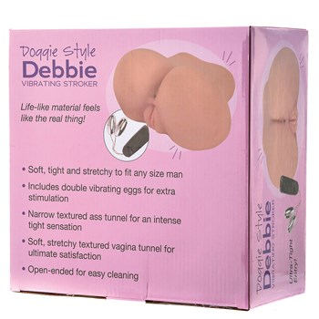 Doggie-Style Debbie Vibrating Stroker box