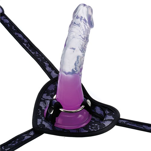 Heart-Throb Deluxe Harness Kit dildo with harness