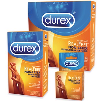 Durex Avanti Bare Realfeel Non-Latex Condom all sizes