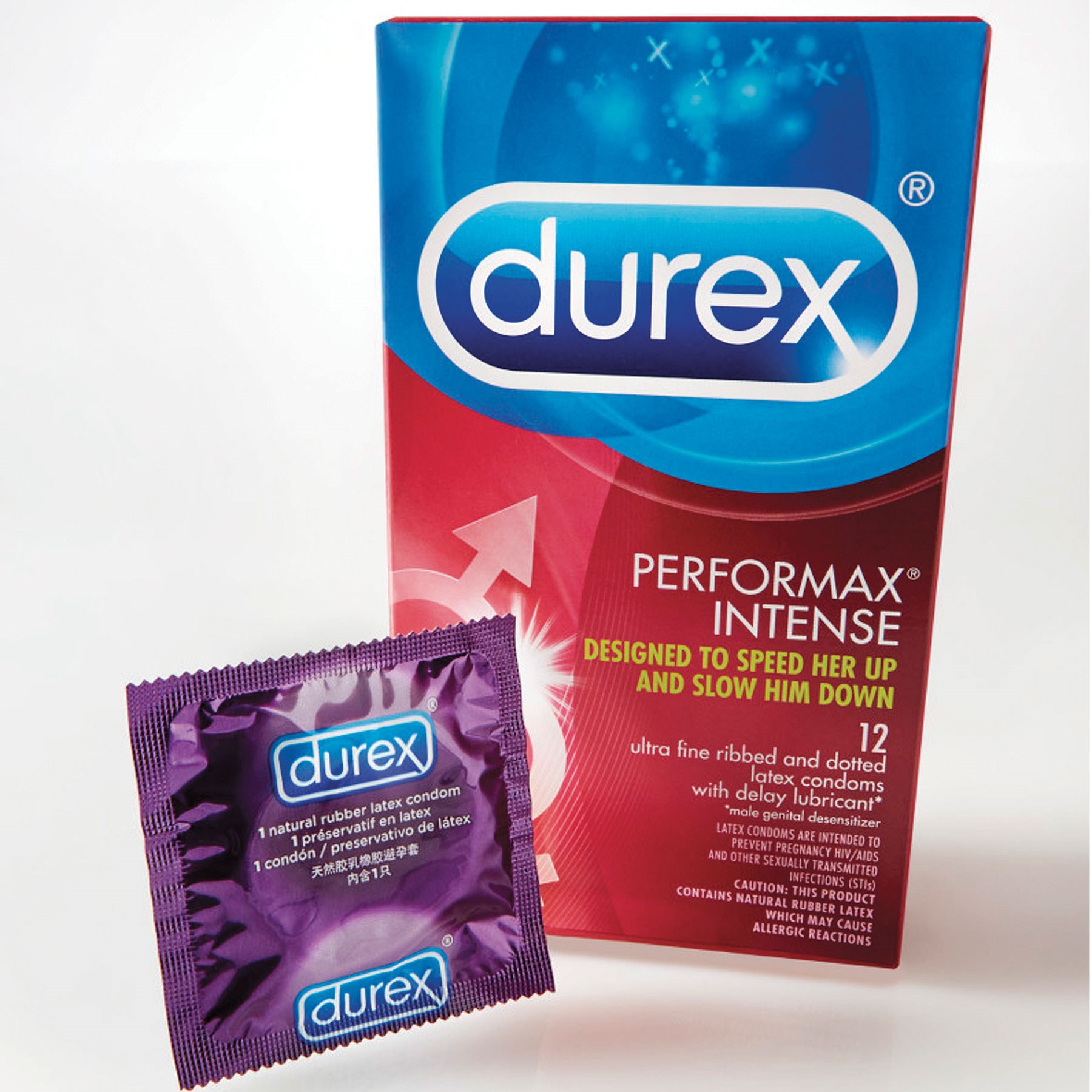 Durex Performax Intense Condom package