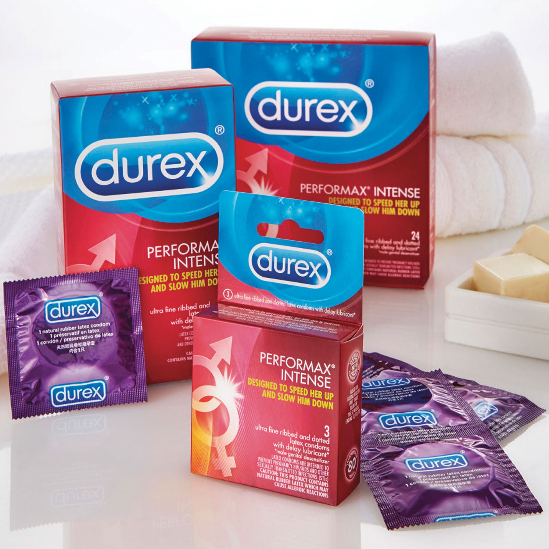 Durex Performax Intense Condom all 3 sizes