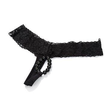 Adam & Eve Exclusive Crotchless Beaded Lovers Thong