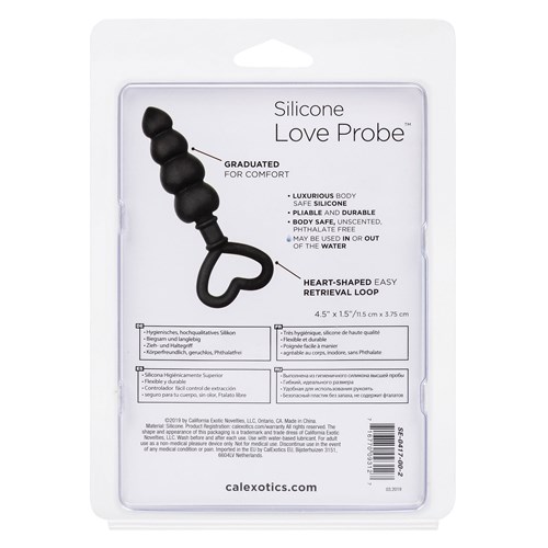 Silicone Love Probe back of package