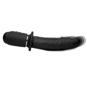 Power Pounder Thrusting Dildo side view with thrusting on