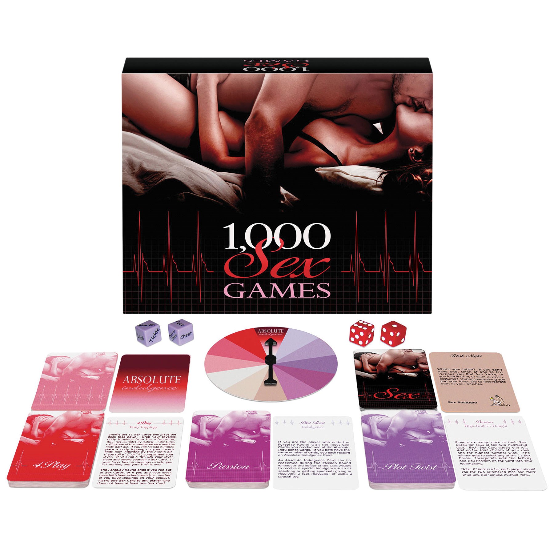 1000 Sex Games pieces on table