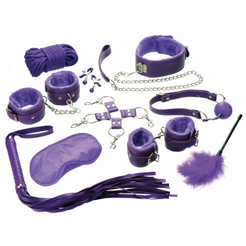 Ouch! Intermediate Bondage Kit - Purple