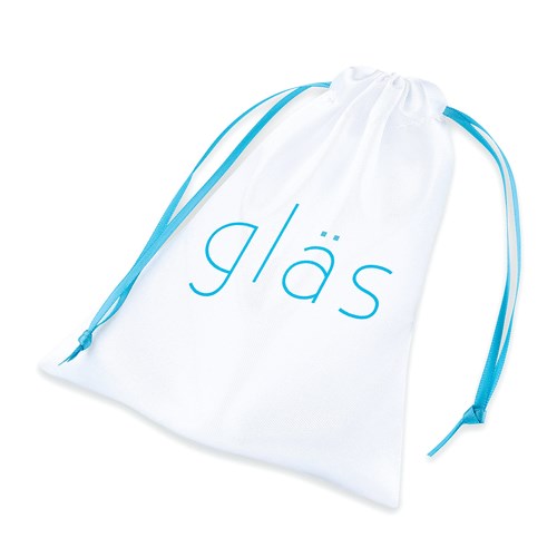 4" Classic Glass Butt Plug included storage bag