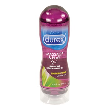Durex Massage Soothing Touch 2-In-1 Lube front of bottle