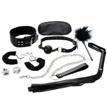 Ouch! Intro Bondage Kit #6 All Components - Black