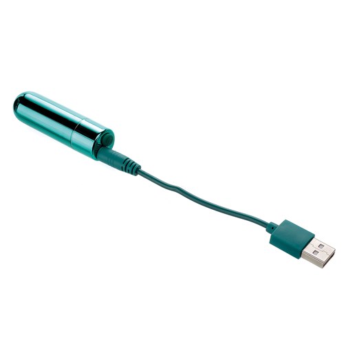 Rechargeable Power Bullet teal with charger cord