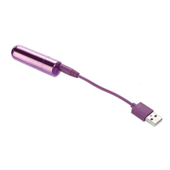 Rechargeable Power Bullet purple with charger cord