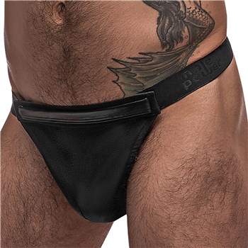 Grip And Rip Thong black front on model