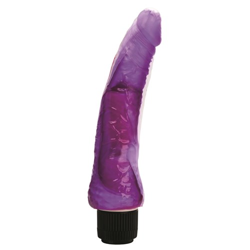 Funky Jelly Curved Vibrating Dildo Upright to Right 2