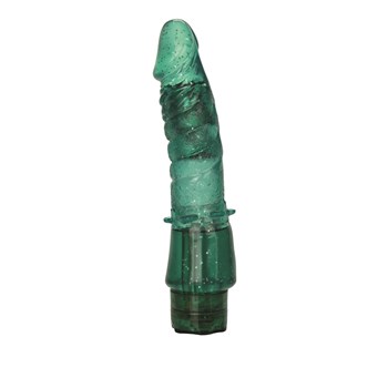 Emerald Stud Arouser Realistic Vibrator Upright 1