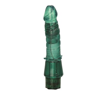 Emerald Stud Arouser Realistic Vibrator Upright 2