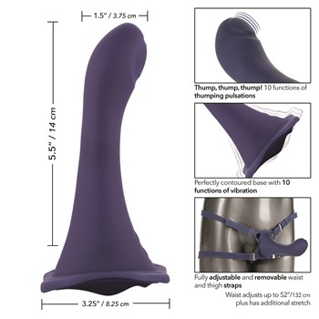 Her Royal Harness With Thumper Dildo Measurements