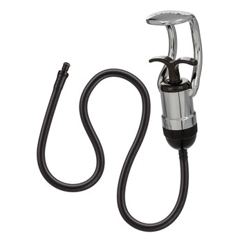 grip handle with curved hose