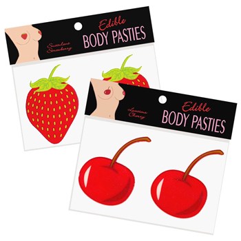 Edible Pasties Set of Two Strawberry and cherries summer months