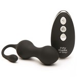Fifty Shades of Grey Relentless Vibrations Remote Control Kegel Balls Product and Controller