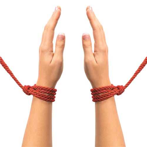 Fifty Shades of Grey Restrain Me Bondage Rope Twin Pack Hand Shot - Red