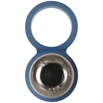 A&E Blue Dolphin Finger Vibe Bottom with Bullet Inserted