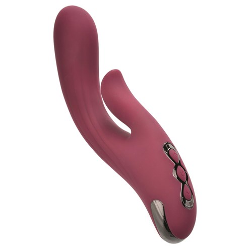 Red Dream Dual Motor Massager Product Shot Pointing Upward #1
