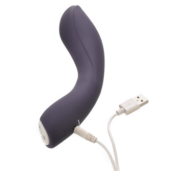 Coming Strong Rechargeable G-Spot Massager Showing Where Charger is inserted