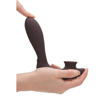Irresistible Desire Clitoral Stimulator Upright Hand Shot Showing Flexibility