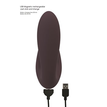 Irresistible Desire Clitoral Stimulator Showing How Charger is Used