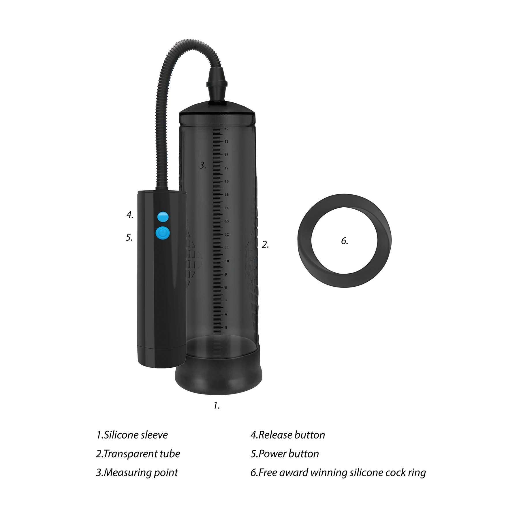 extreme power pump with free silicone ring