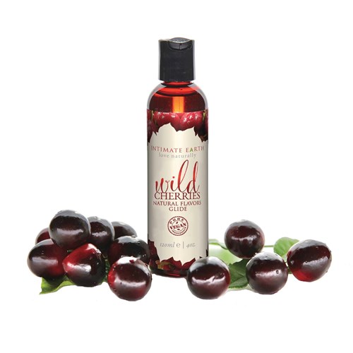 Intimate Earth Natural Flavor Glide wild cherries Mood