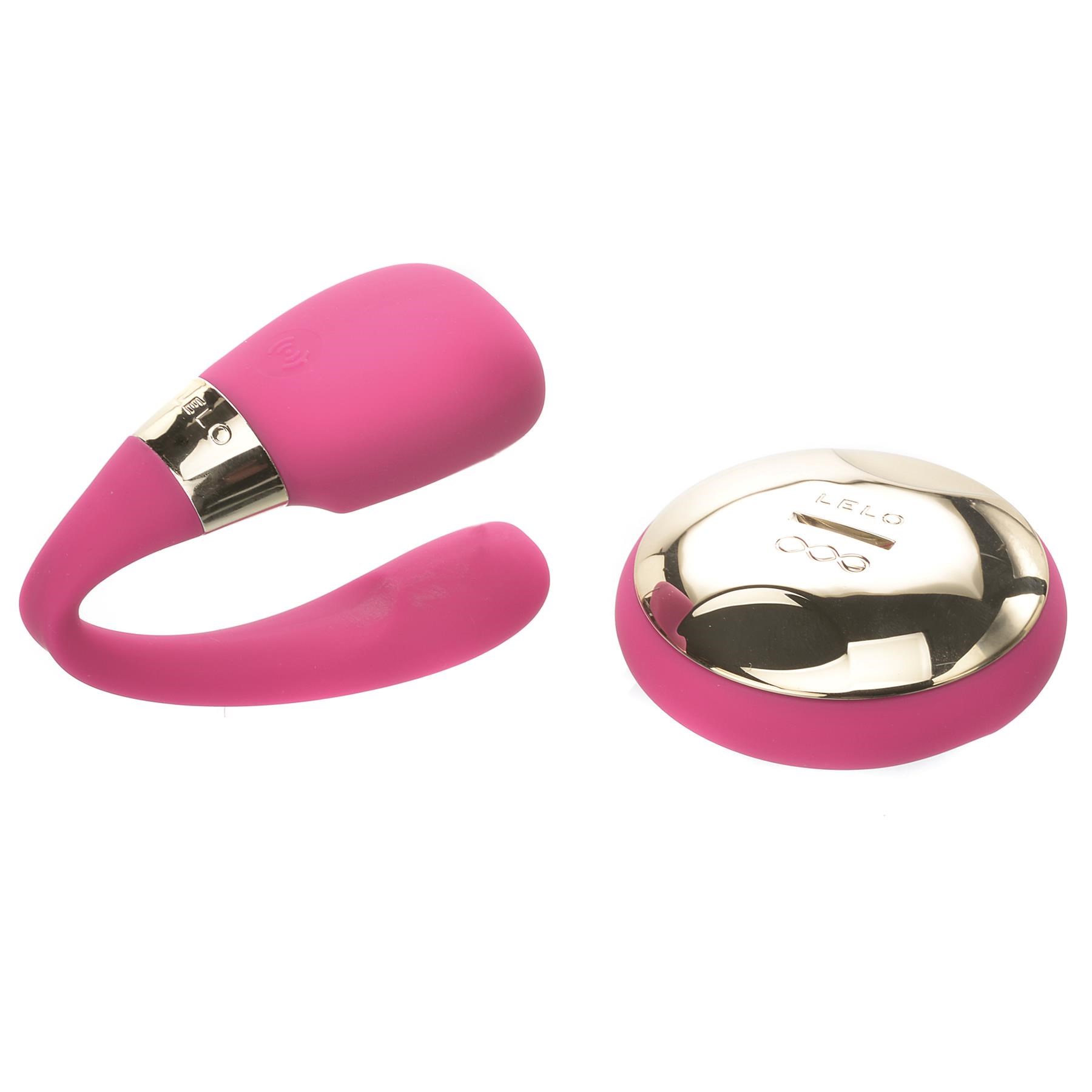 Lelo Tiani 3 Remote Control Couples Massager Massager and Back of Remote