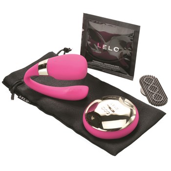 Lelo Tiani 3 Remote Control Couples Massager Showing All Components #1