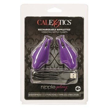 Nipple Play Rechargeable Nipplettes Clamps Packaging Shot